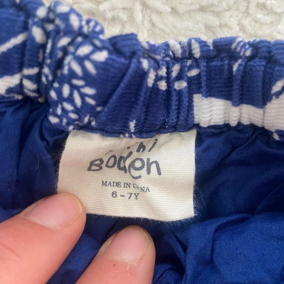 Mini Boden Blue Corduroy Skirt - Picture 2 of 2